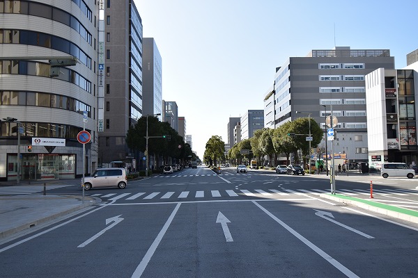 南大路を南へ1200ｍ進みます。