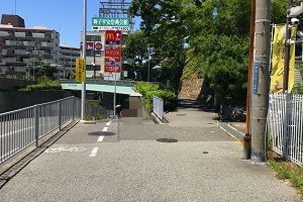 道が二手に分かれますので左側の道を進みます。