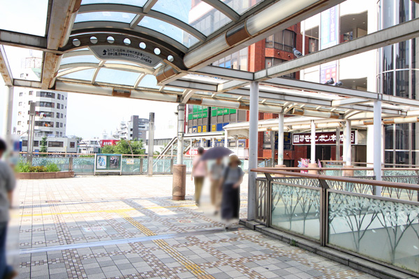 北口改札を出ます。